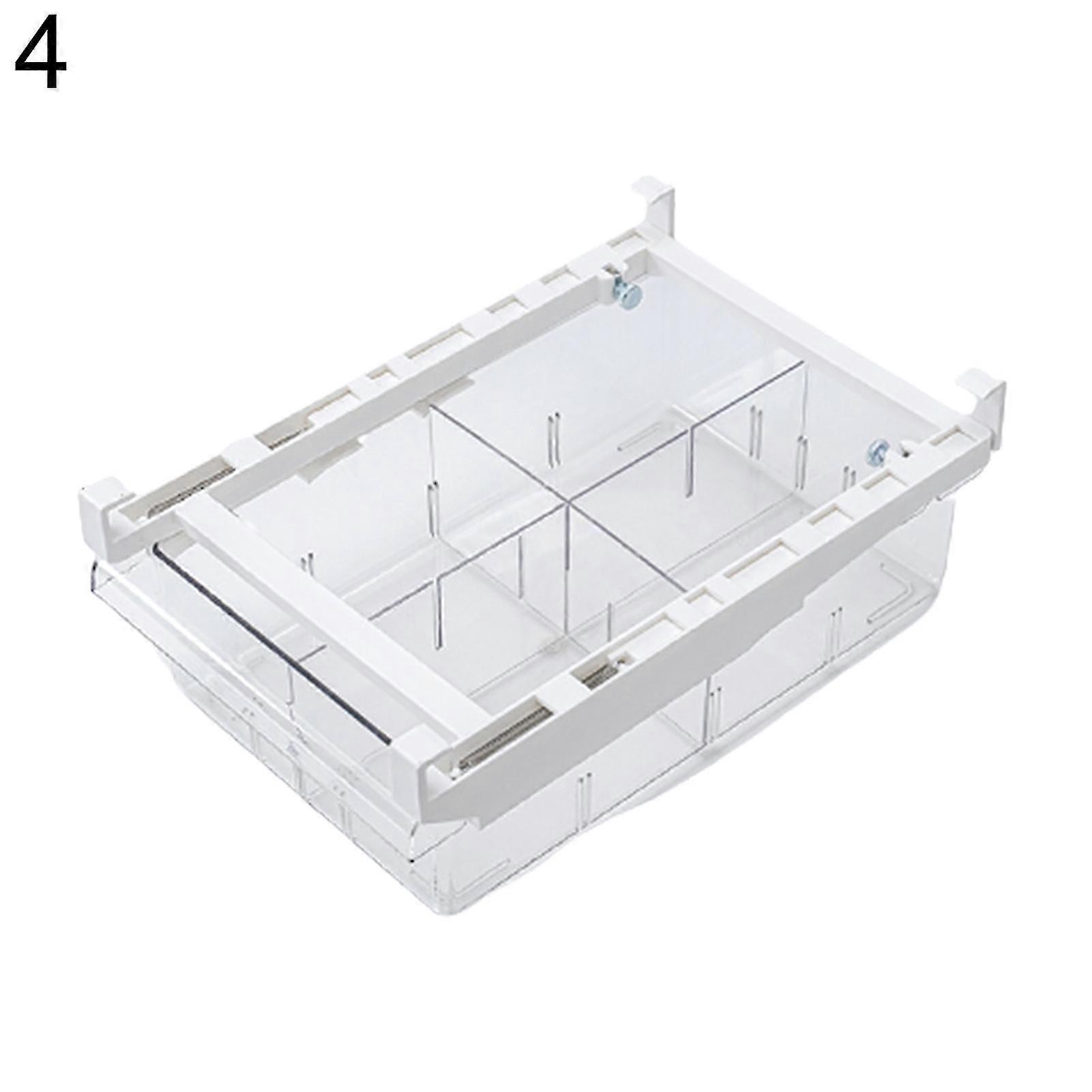 1/4/8 Compartment Multi-function Drawer Storage Box Organizer For Refrigerator Q