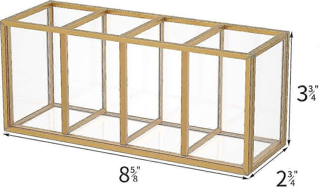 Gold Makeup Brush Holder