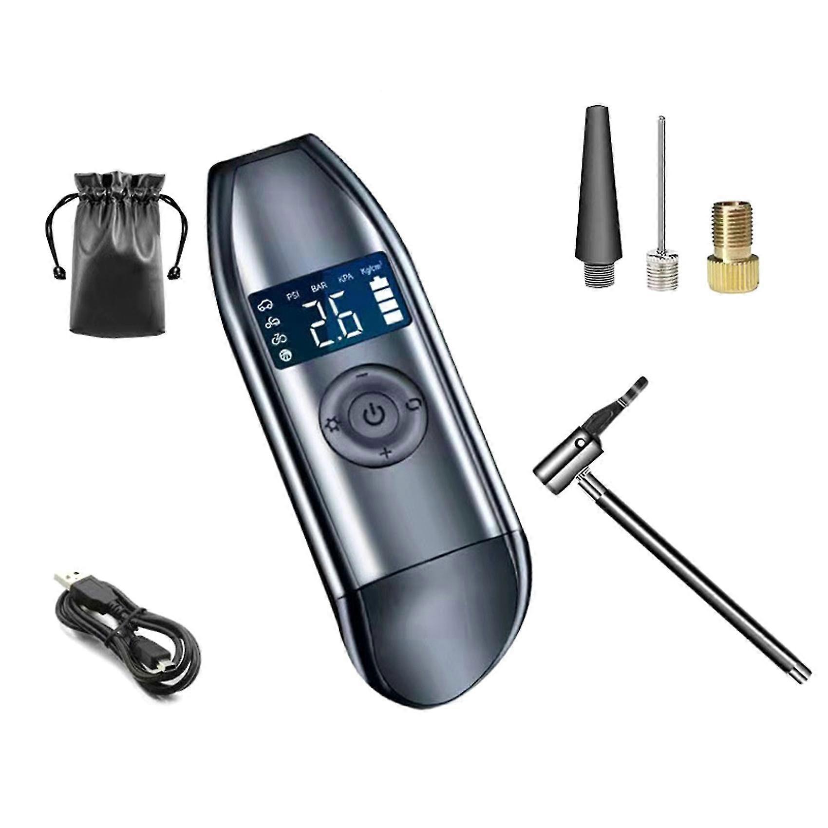 150psi Rechargeable Air Pump Tire Inflator Cordless Compressor Digital Car Tyre Pump For Bicycles T