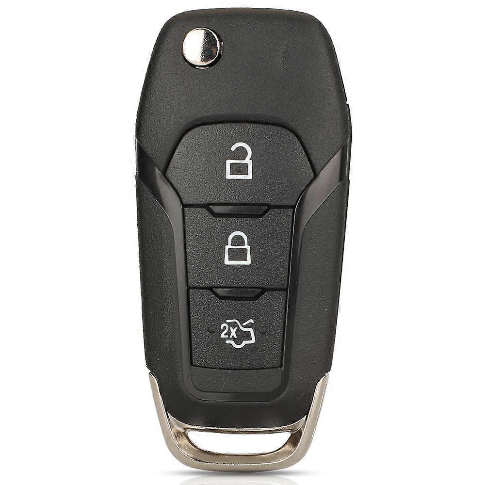 2/3/4 BTN Flip Folding Car Key Shell Case For Ford Focus Fusion Mk2 Mk7 f-150 Explorer Ranger Uncut Blank HU101 Blade