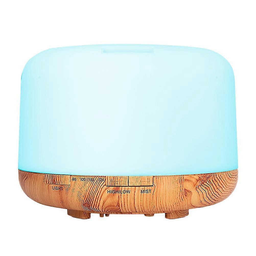 1pc 500ml Wood Grain Essential Oil Diffuser Aroma Air Humidifier Mist Maker light Wood Grain