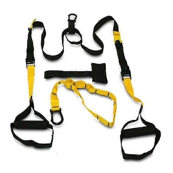 Multitrainer Bande de gymnastique / Corde d’entraînement en trois parties Jaune