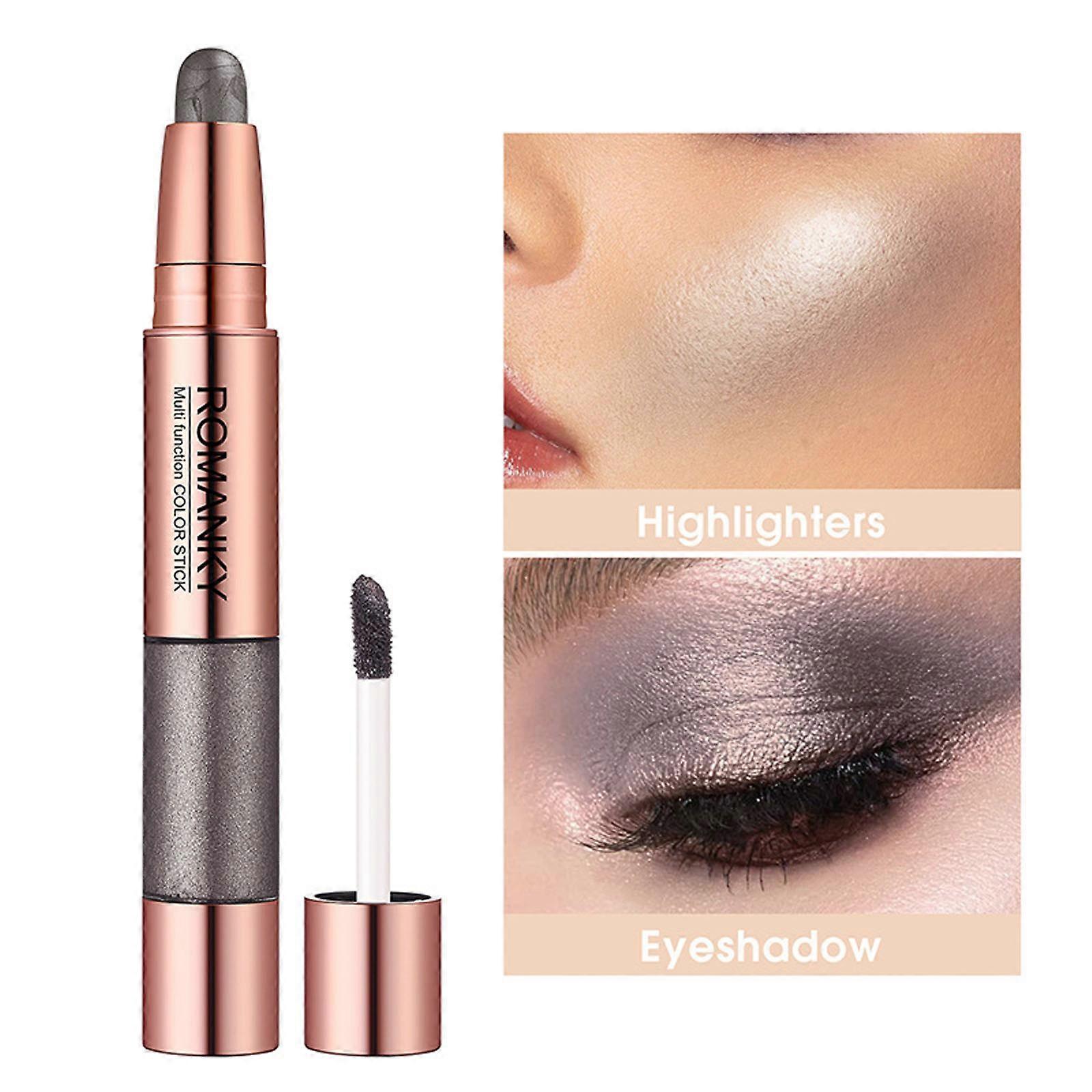 Παλέτες Σκιών Ματιών Γυναικείες ROMANKY Multi-Purpose Highlighter Stick Set Liquid Stick Face Contouring 6.5g+1.8ml