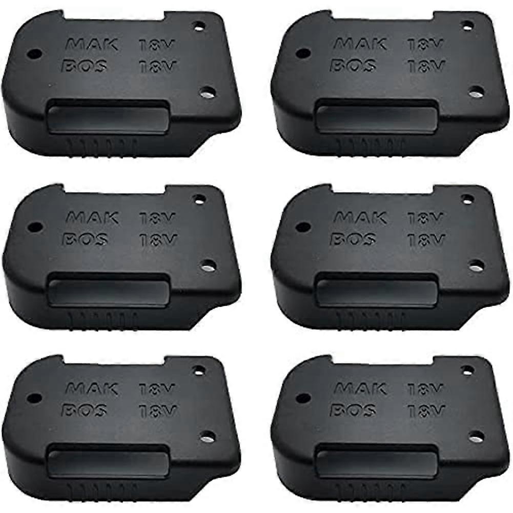 6 Pack Battery Mounts Holder for 18V Battery,Also for 18V Battery Mounts/Belt Clip,Wall Battery Holder