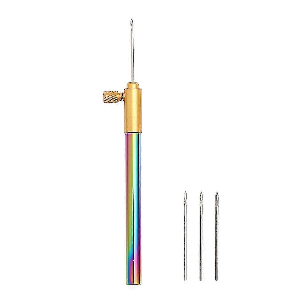 רקמה חרוזים טמבור וו סרוג צרפתי עם 3 מחטים חרוז תפירה סריג