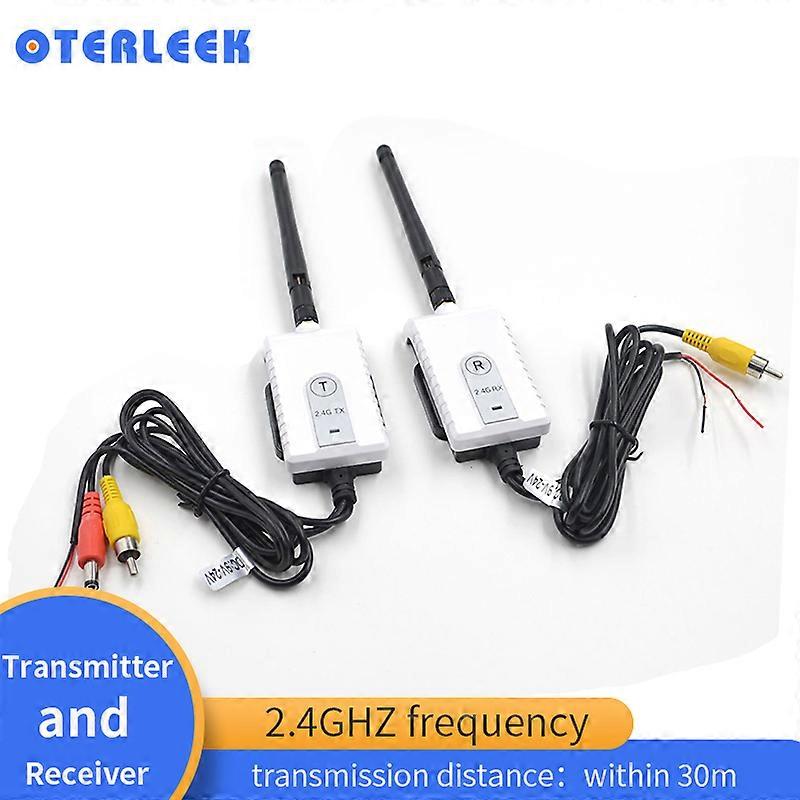 2.4G Wireless AV Cable Transmitter and Receiver Wireless Backup Camera For Bus Truck Vehicle