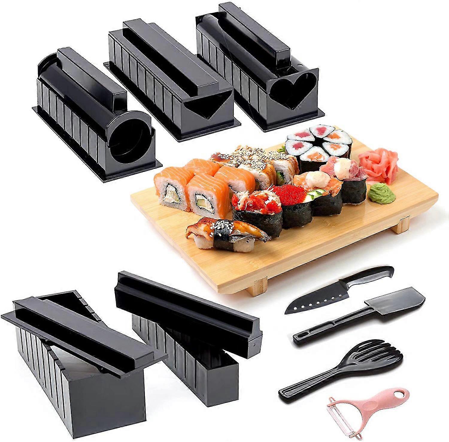 12 sets sushi mold kitchen grinder + peeler (random color)