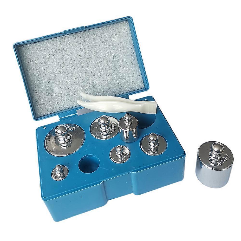 7PCS 500g calibration weight set with tweezers class M2