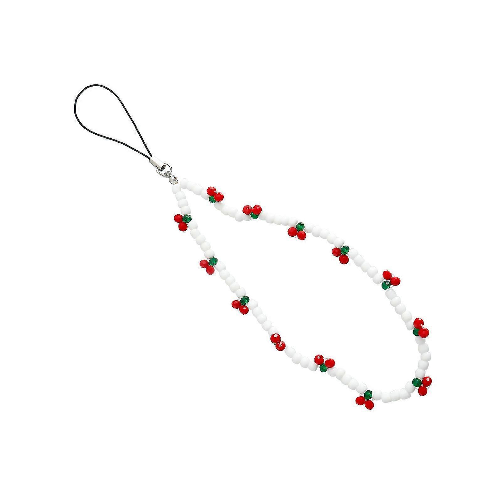 Beaded Phone Charm Hanging Rope Holder Bag Charm Ornament String Phone Chain 23cm