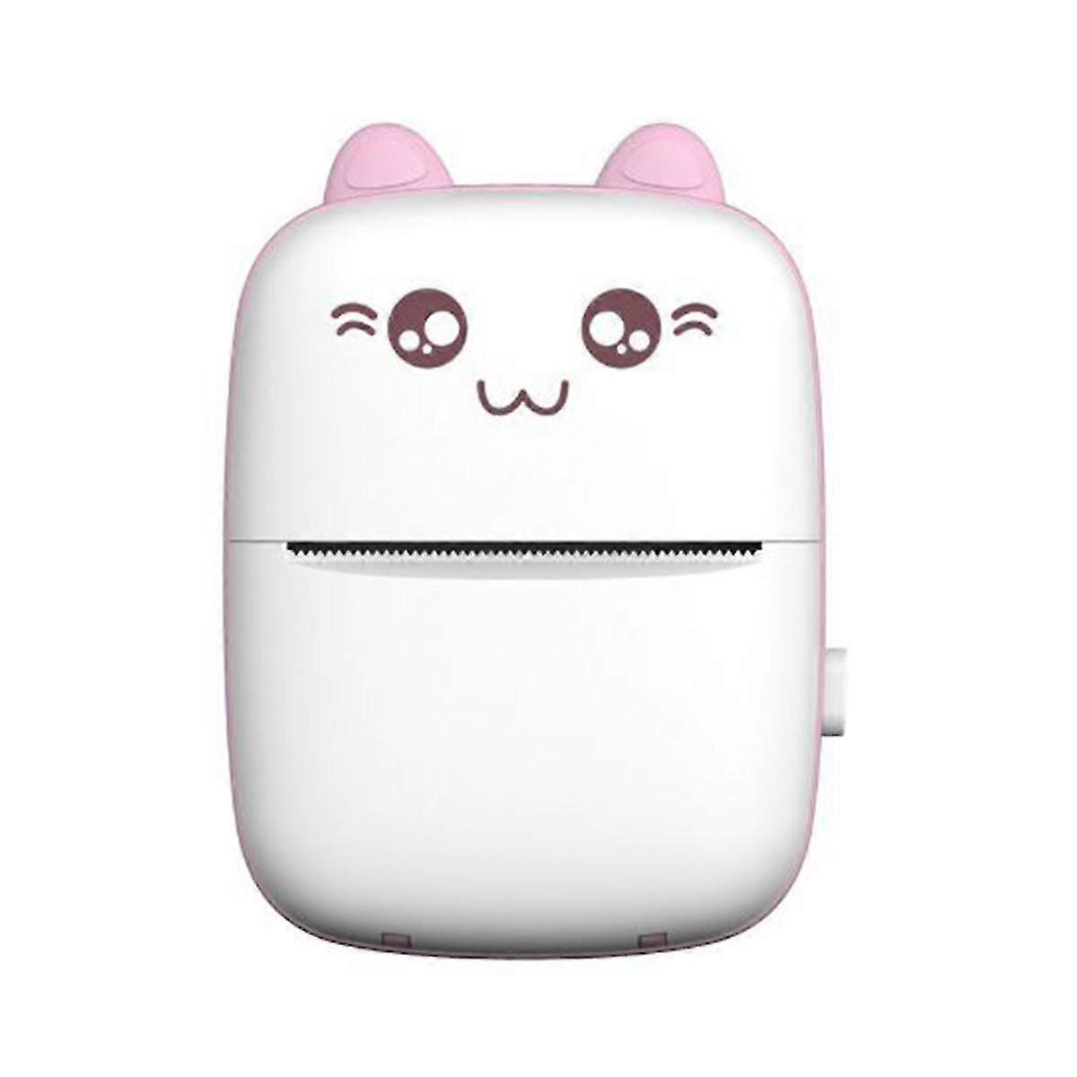 Small Portable Wireless Thermal Photo Printer Pocket Student Mini Wrong Label Printer Pink