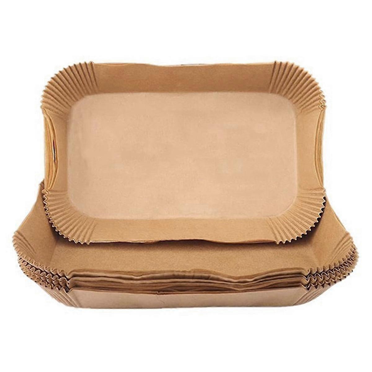Rectangular Special Paper for Air Fryer Liner Double-Pan Grease Absorbent Baking Paper Oil-Proof BB