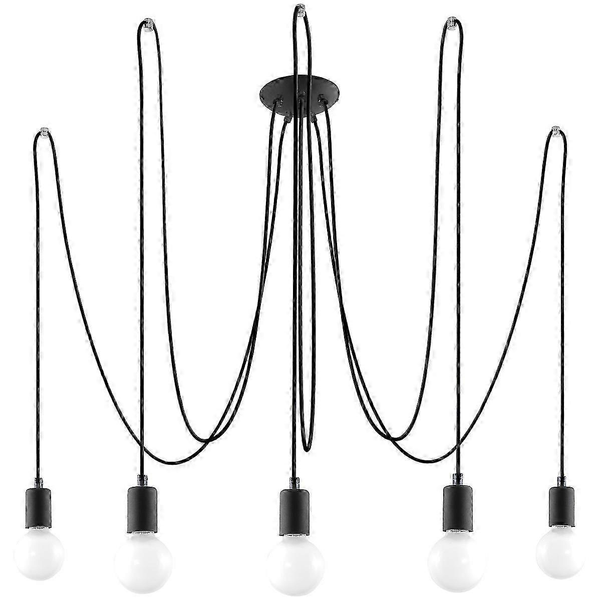 Chandelier EDISON 5 black