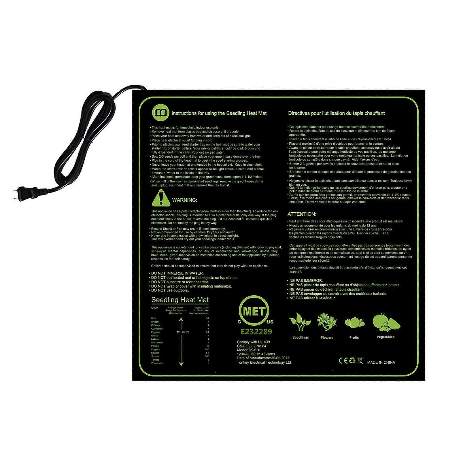 Seedling Heat Mat for Seed Starting-Seedling Heat Mat for Seed Starting