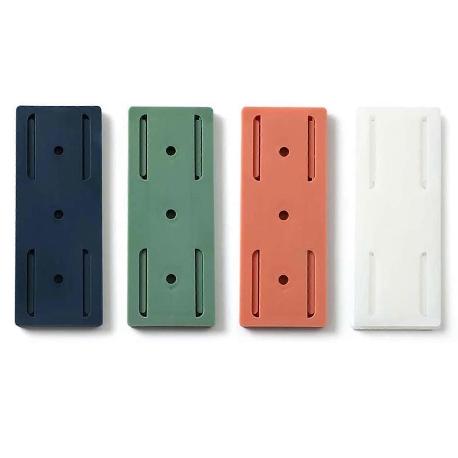 4PCS Wall Mount Power Strip Punch Free Fixator Cable Management System for Home Office Organization Desktop