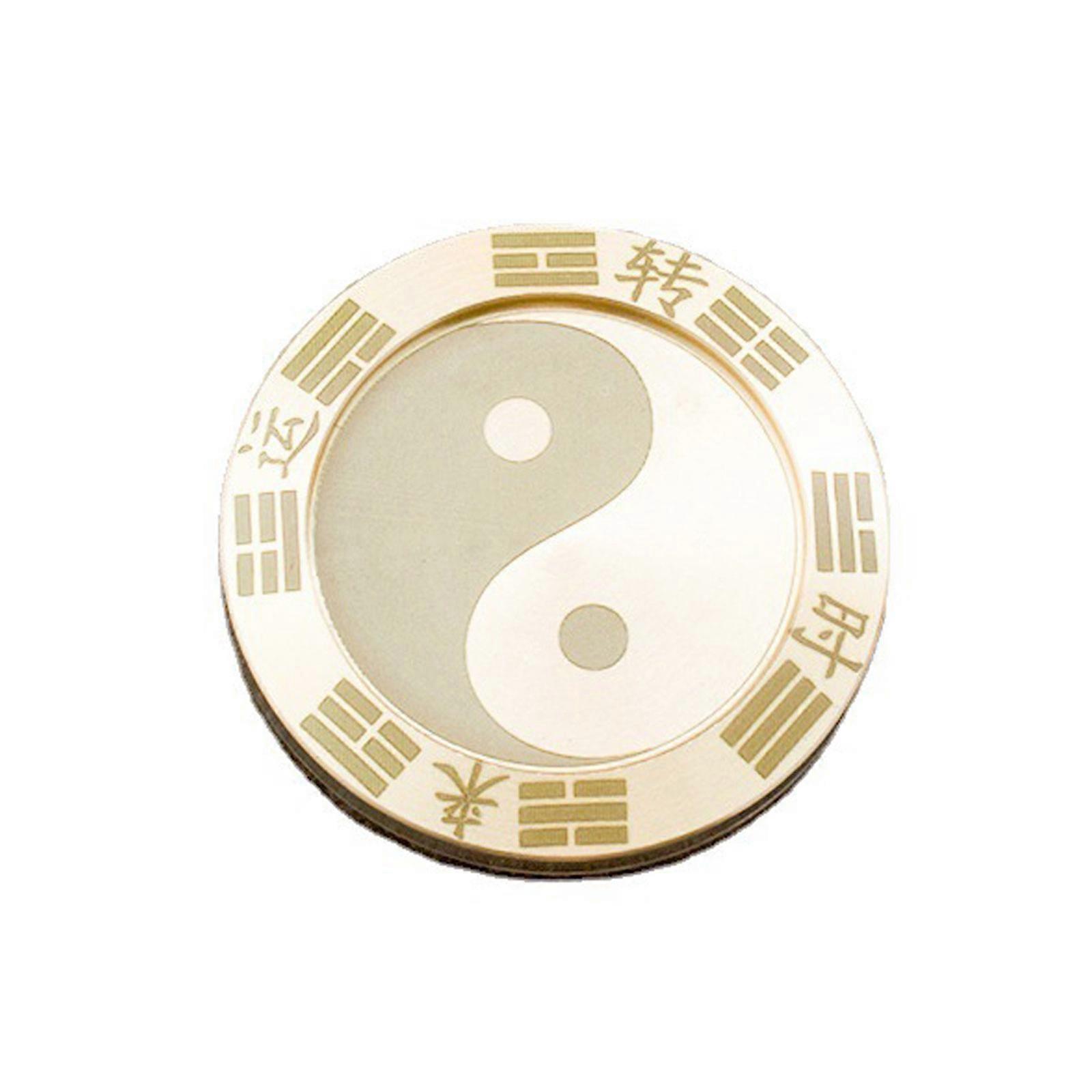 Brass decompression play piece turn to turn the tide of the day in Doudou gold ornaments clap currency