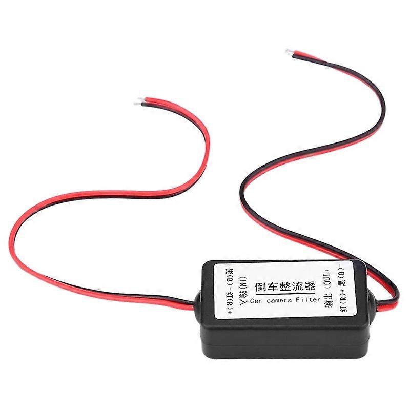 12V Car Rear View Camera Rectifier Relay Capacitor Filter Connector for Rear View Lens Anti-Interference Ballast