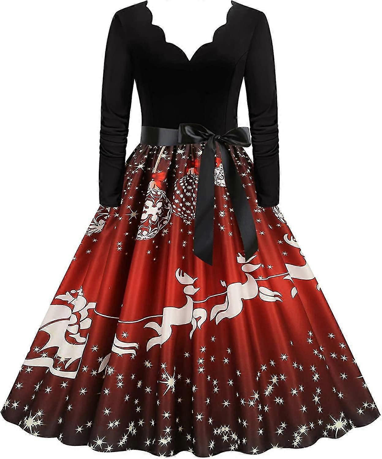 نساء39; ق شاي كم V رقبة مع حزام سوينغ فساتين كوكتيل