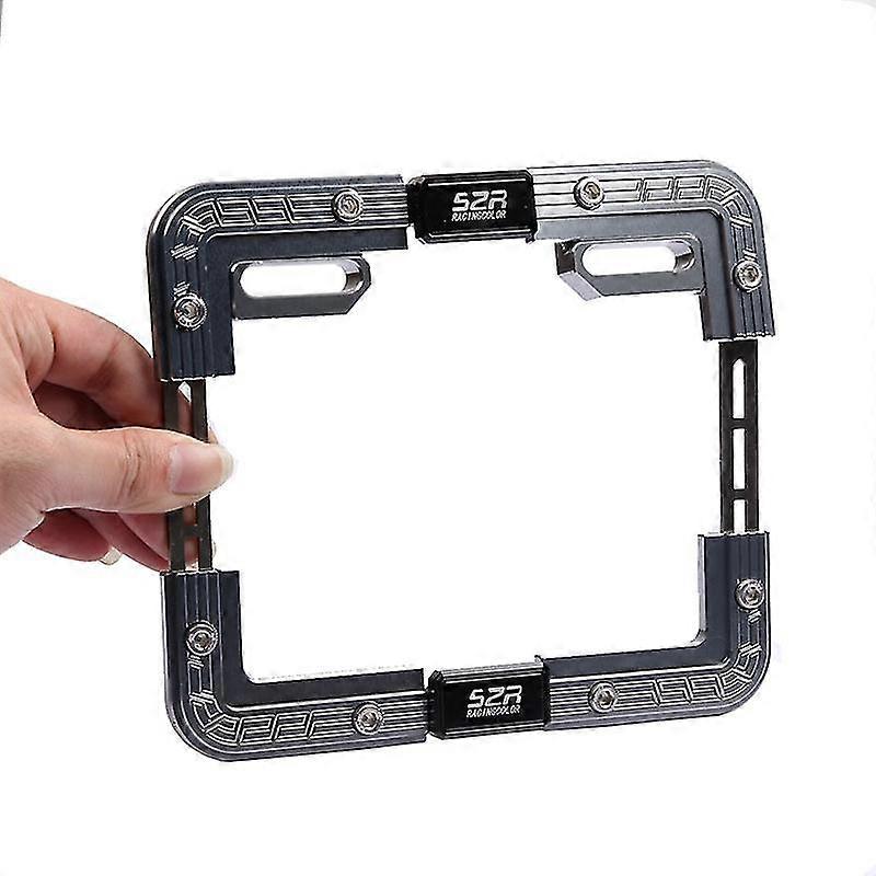 Motorcycle License Plate Frame Telescopic License Plate Titanium