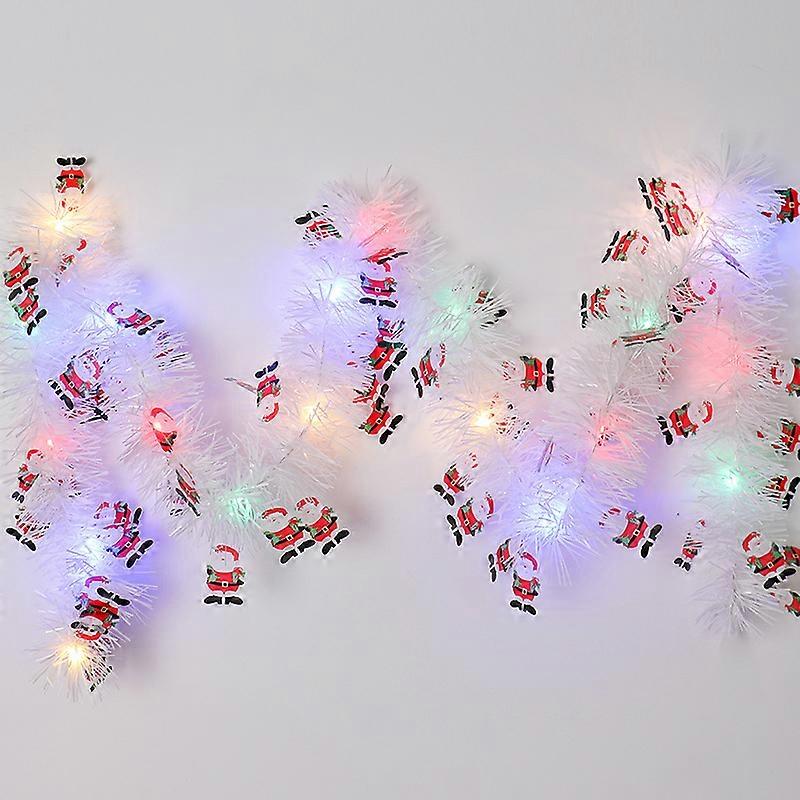 5M 50LED Christmas Pine Needle Artificial Garland Hanging DIY Christmas Tree