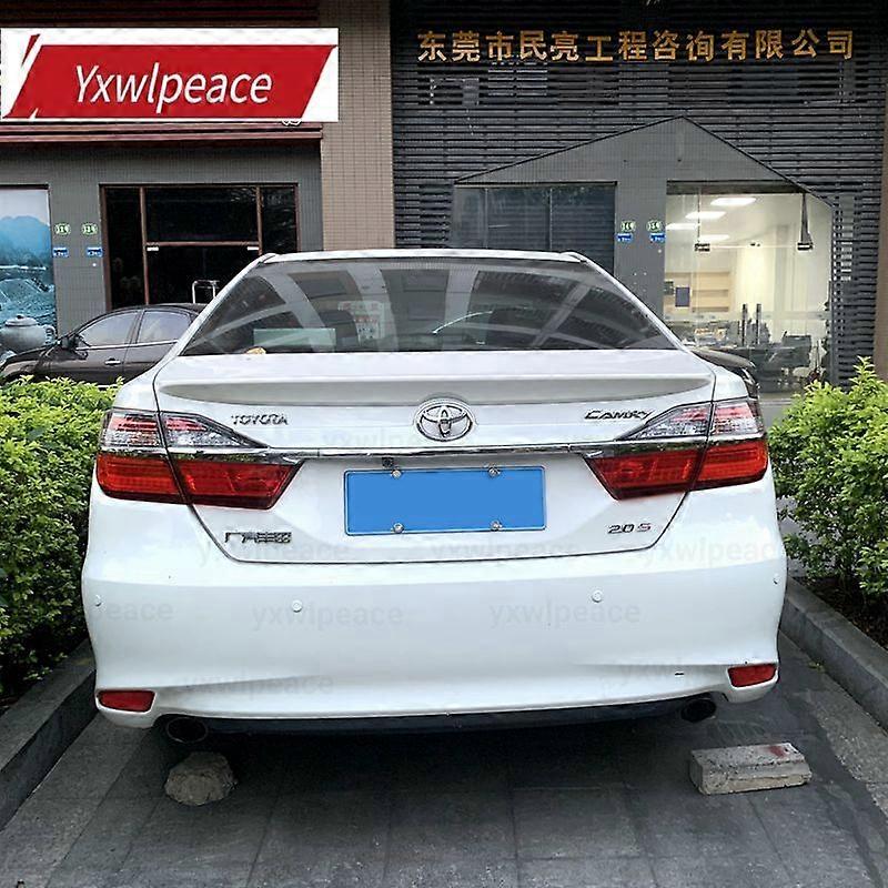 Suitable for Toyota Camry spoiler 2012 2013 2014 2015 ABS material car rear wing trim unpainted color rear trunk spoilerMotorcycle Neck Braces