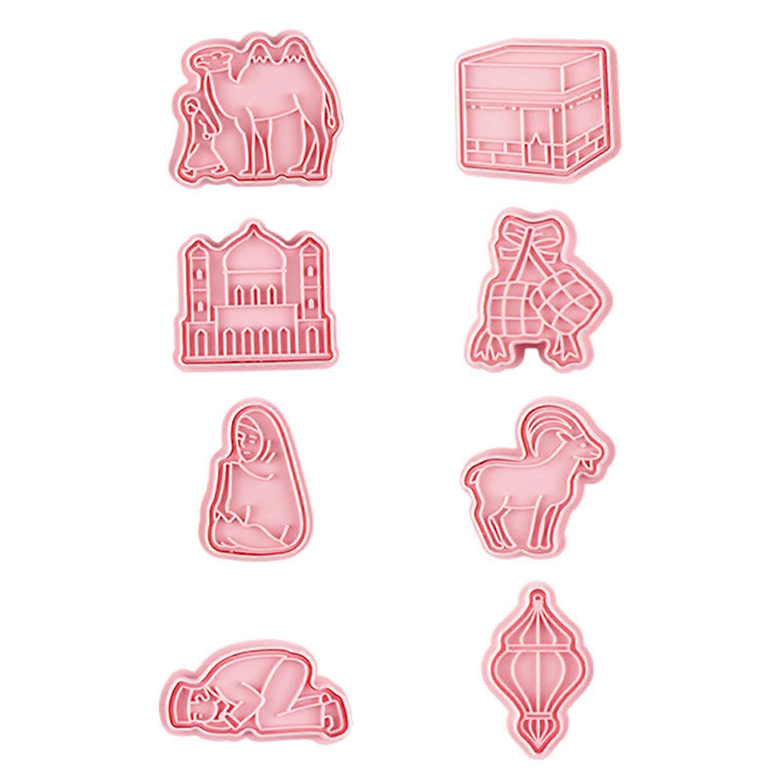 3D Eid Mubarak Plastic Cake Mold Handmake DIY Cake Biscuits Plastic Mould