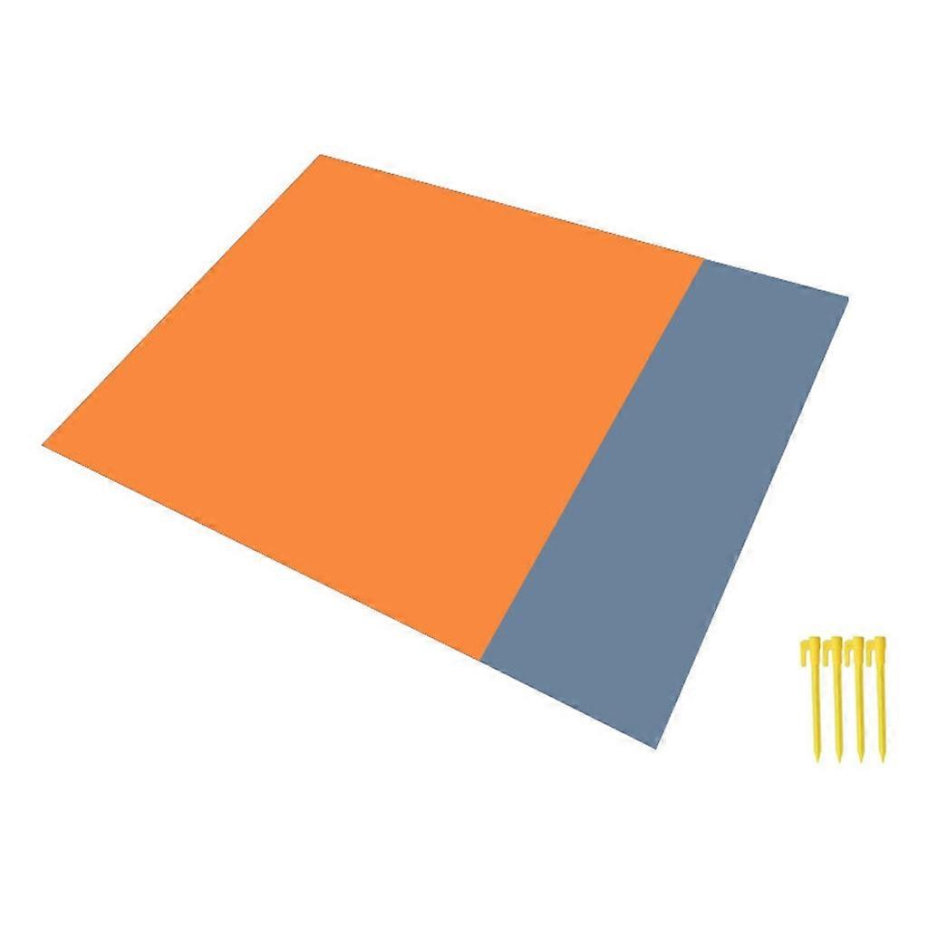 Waterproof Beach Blanket Moisture Sand Resistant Pocket Foldable Easy Carrying