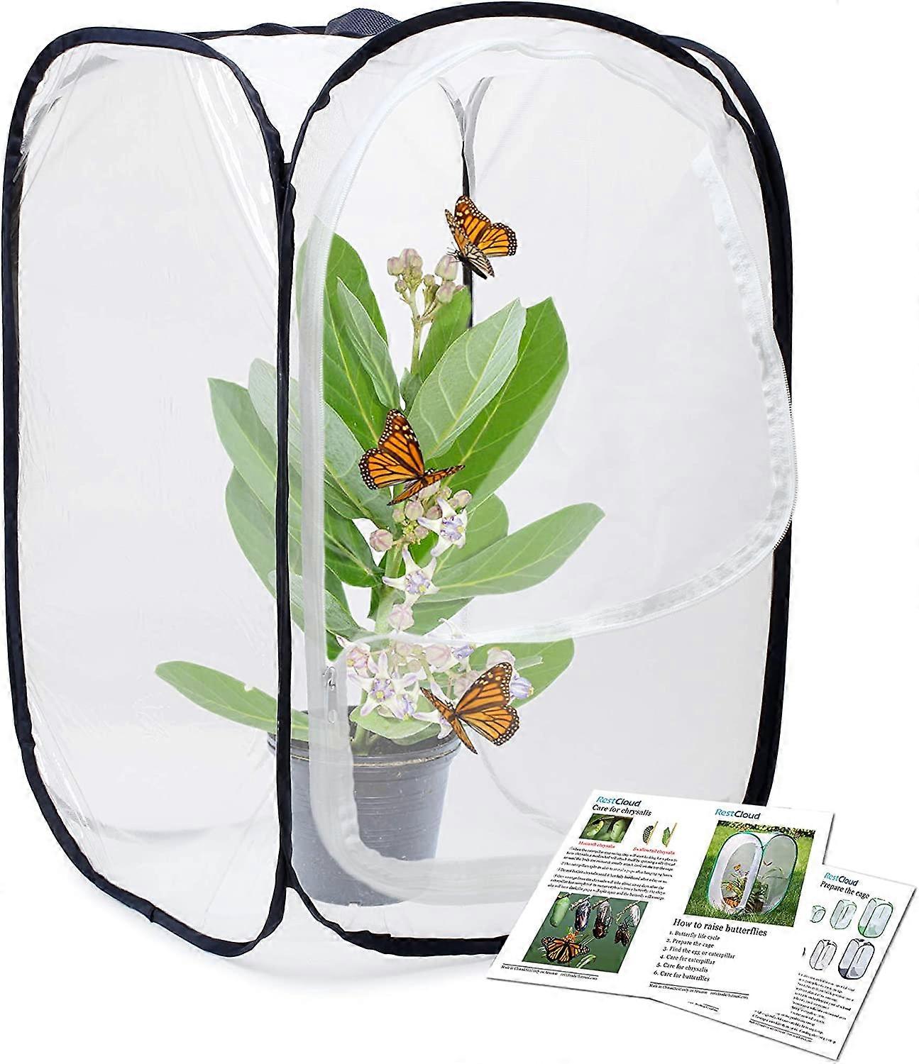 Insetos e borboletas Habitat Gaiola Terrarium Pop-up 23,6 polegadas de altura