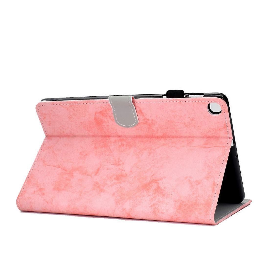 For Galaxy Tab S6 Lite Sewing Thread Leather Case