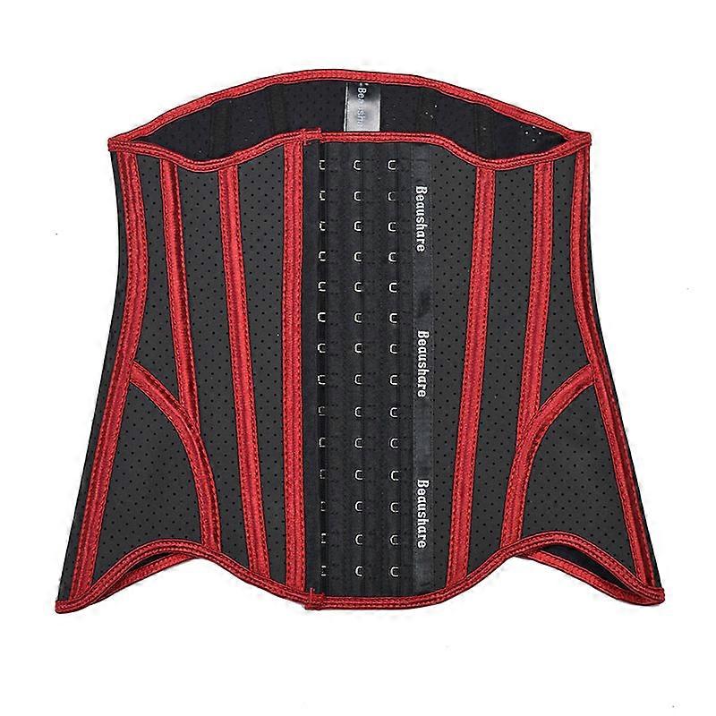 CEINTHRONEZ 18steel Bones Colorful Latex Waist Trainer Shapewear Slimming Belt Waist Girdle Workout Tummy Control Corset