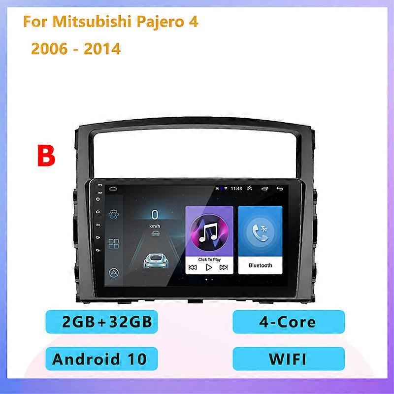2GB+32GB 2 din Android 10 car radio multimedia player carplay Auto GPS navigation For Mitsubishi Pajero 4 V80 V90 2006 - 2014