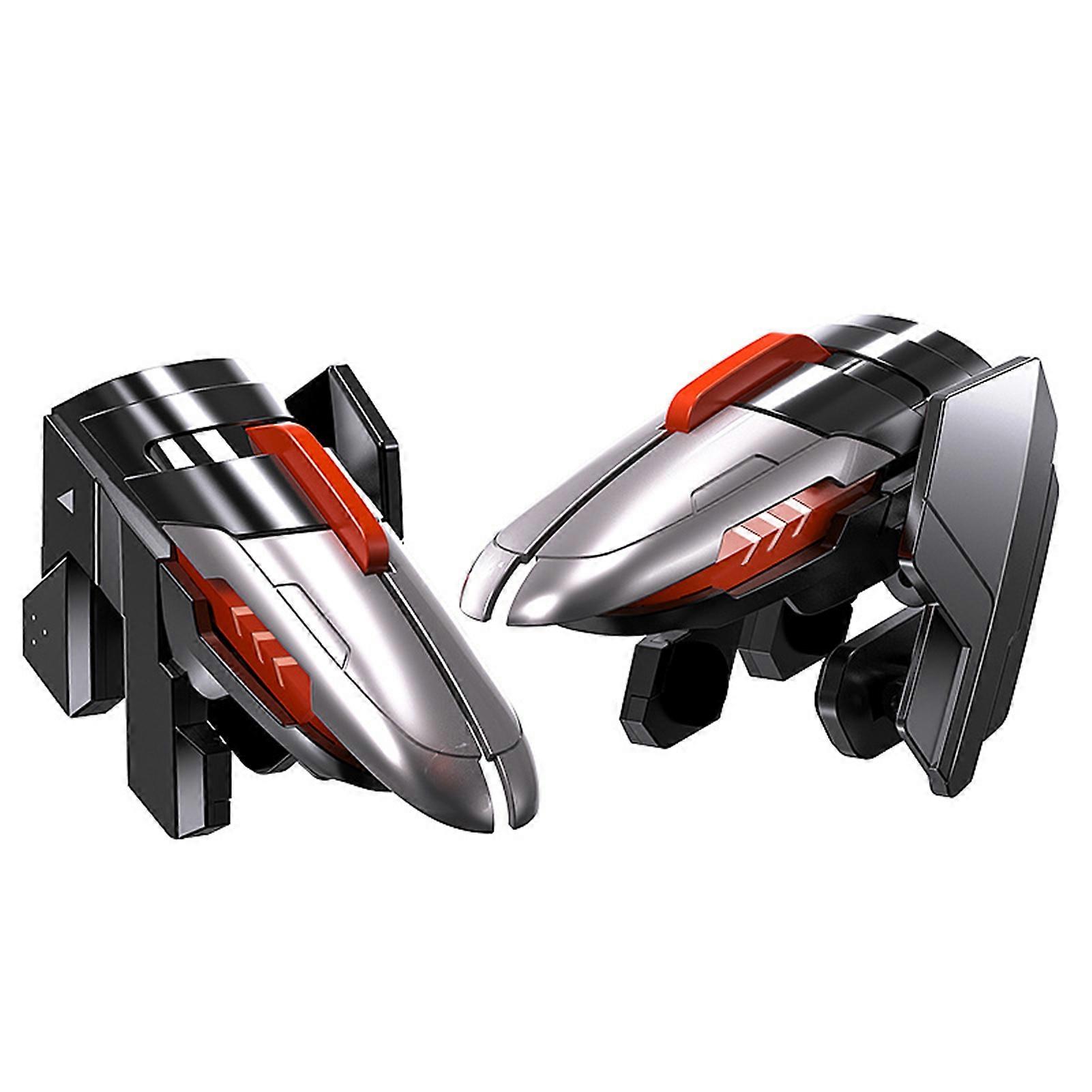 Phone Triggers Four-position Adjustment Six-finger Linkage One-click Burst Auxiliary Pressure Grab Metal Alloy Buttons Firmly Fixed Mobile Game Contro