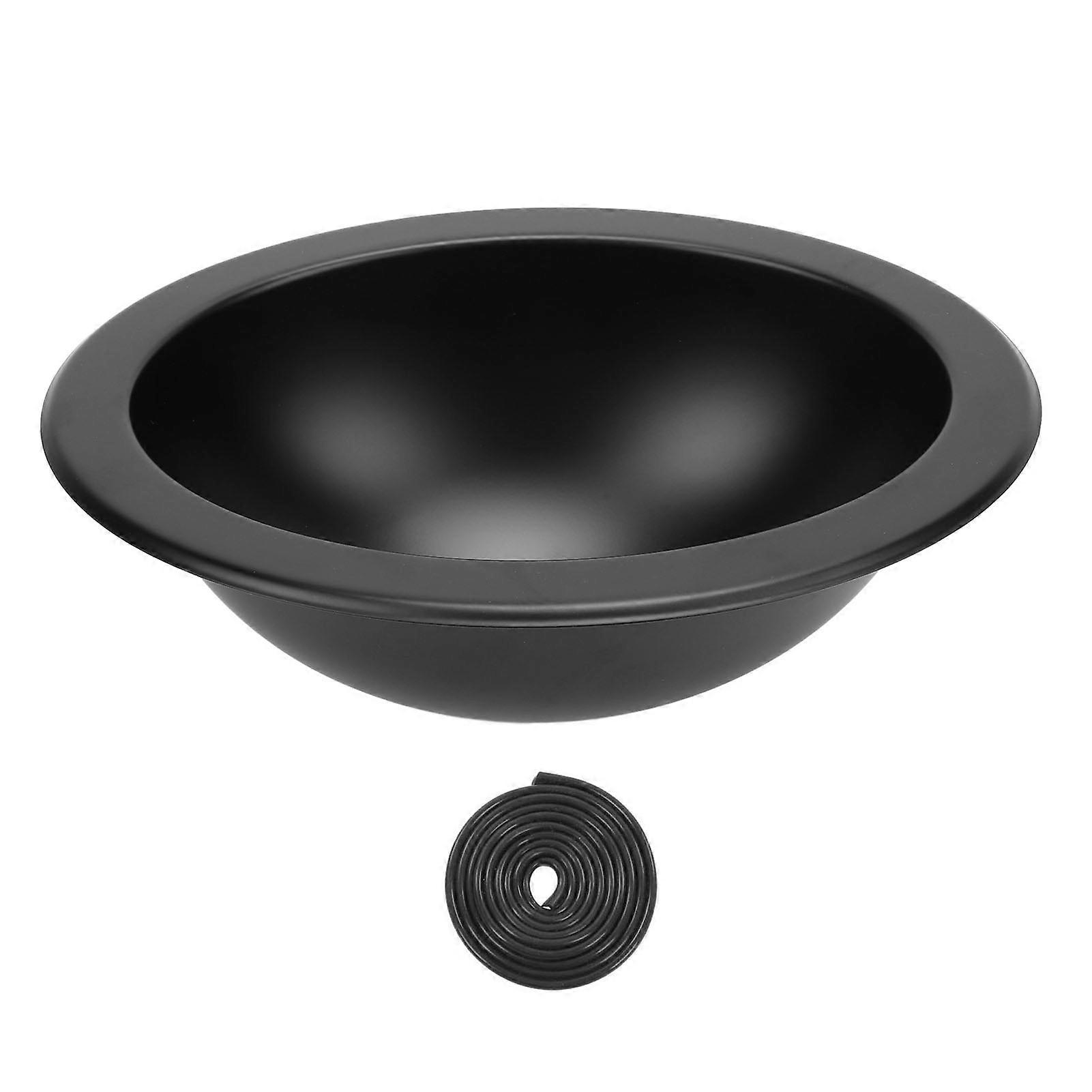 340 x 270 x 120 mm 304 Stainless Steel Round Multi-Purpose RV Sink with 40 mm Outlet for Kitchen Bathroom Boat Caravan Motorhome