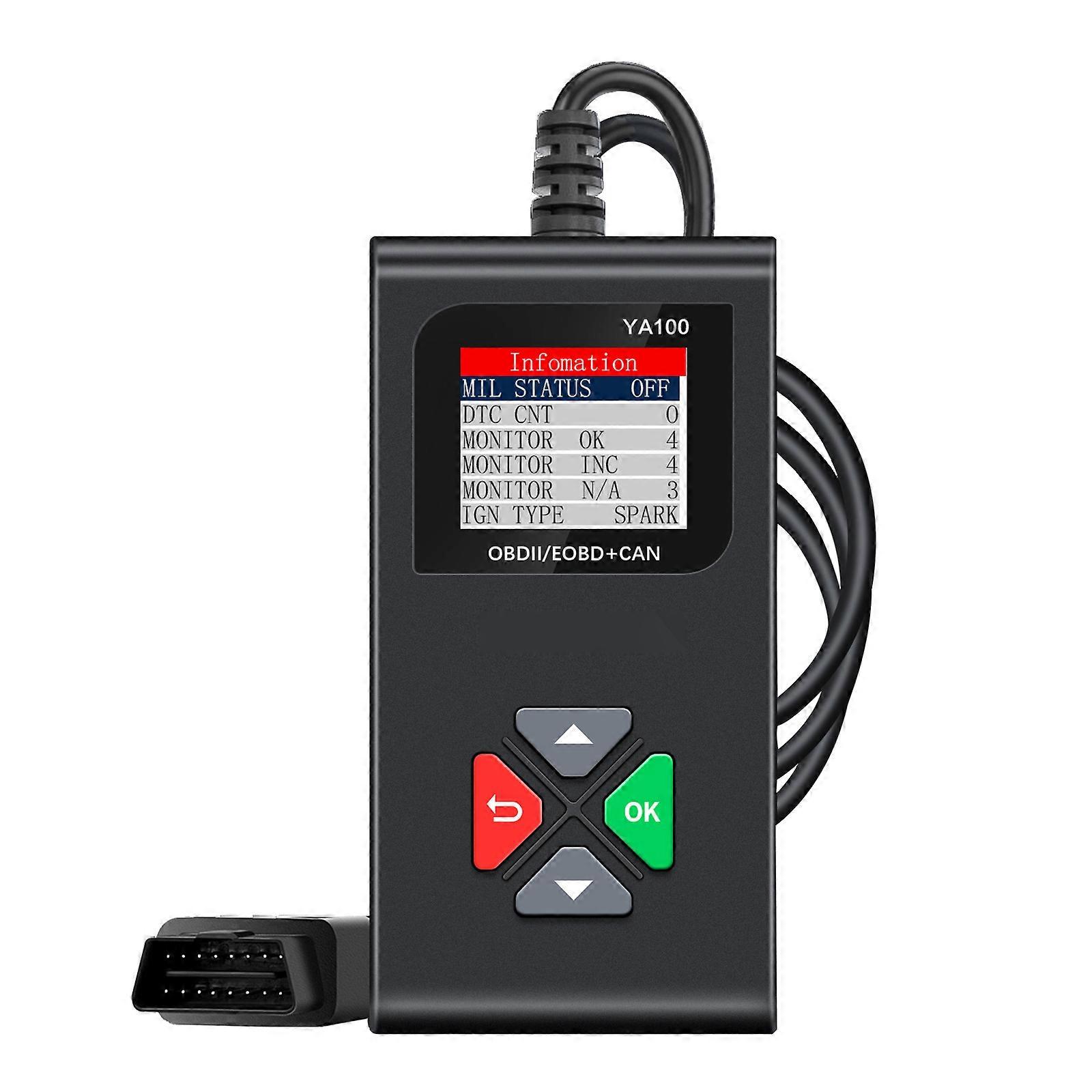 YA100 OBD2 Scanner Car Diagnostic Scan Tool for Read Codes Clear Codes