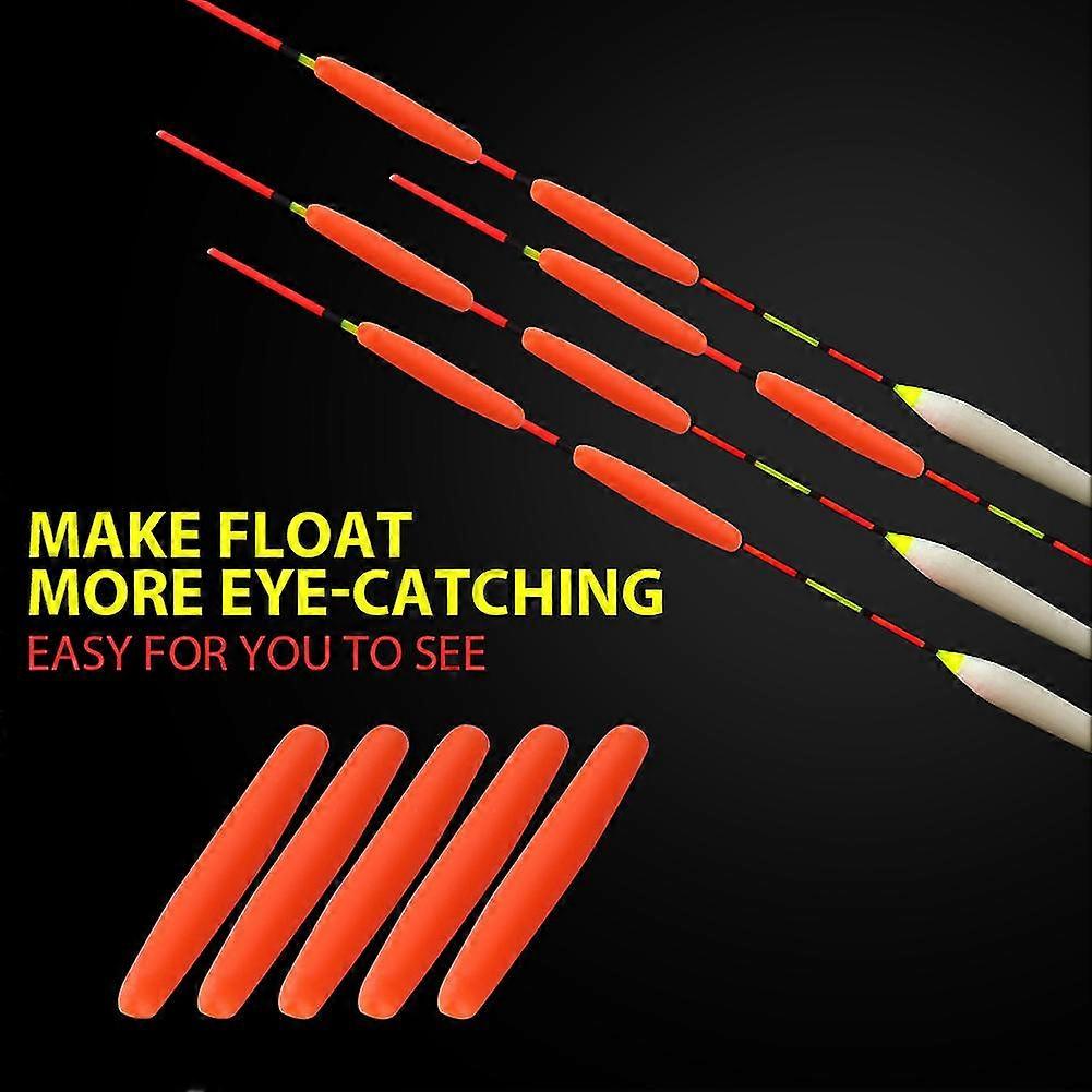 100pcs Orange M Durable Tear Drop Indicator Fishing Floats Bobber Tackle Accessory