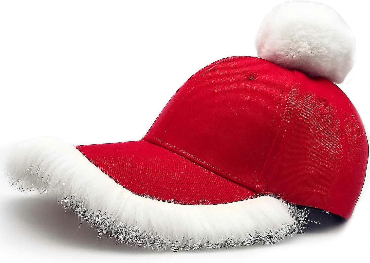 お祝いサンタキャップ!面白いクリスマスサンタハット調整可能なファッションサンタ野球帽