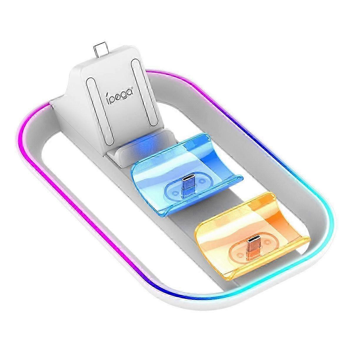 For Portal Remote Player Controller Charge Stand Holder For Game Controller Double Charger With Rgb Lighting