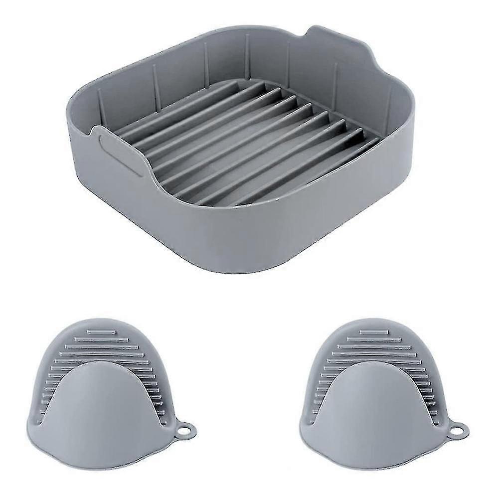 Silicone Pot Reusable Liners With Heat-proof Gloves For 5.5 Qt Or Bigger Airfryer