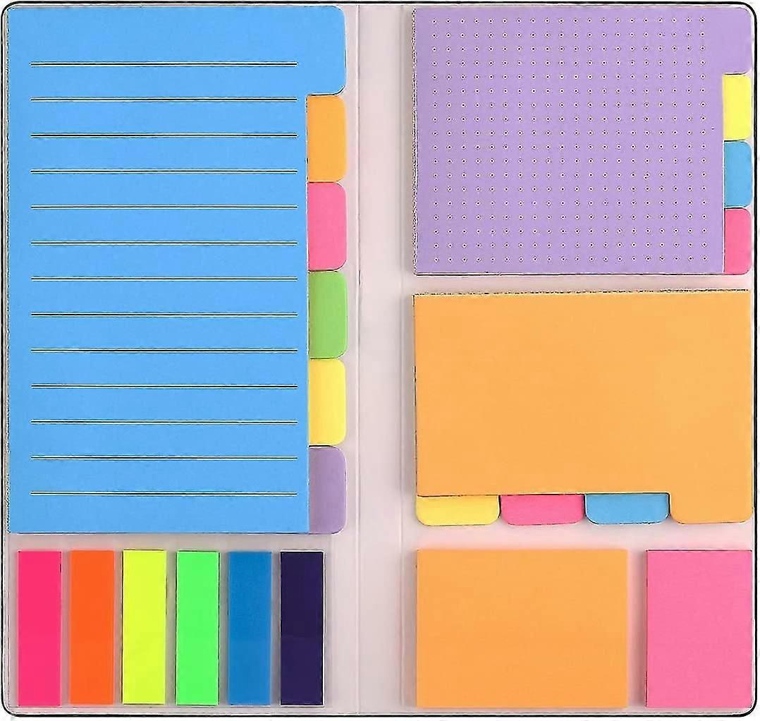 Stiy Notes Set, Divider Self-sti Notes Pads Bundle With Bookmark Index For Planner Bullet Journaling Notebook Textbook Calendar, School e Offic,6698