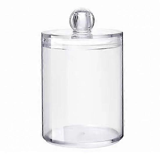 Cosmetic Cotton Storage Box Cotton Swab Container Transparent with Lid Dustproof Thickened Large