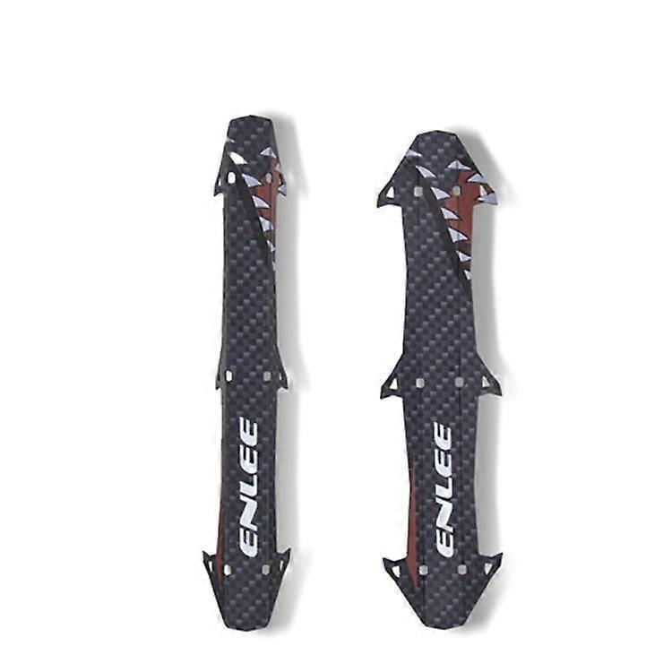 Two bicycle chain guards are attached to the frame protective cover, and the wear-resistant hard protective cover (carbon brazed graphic)