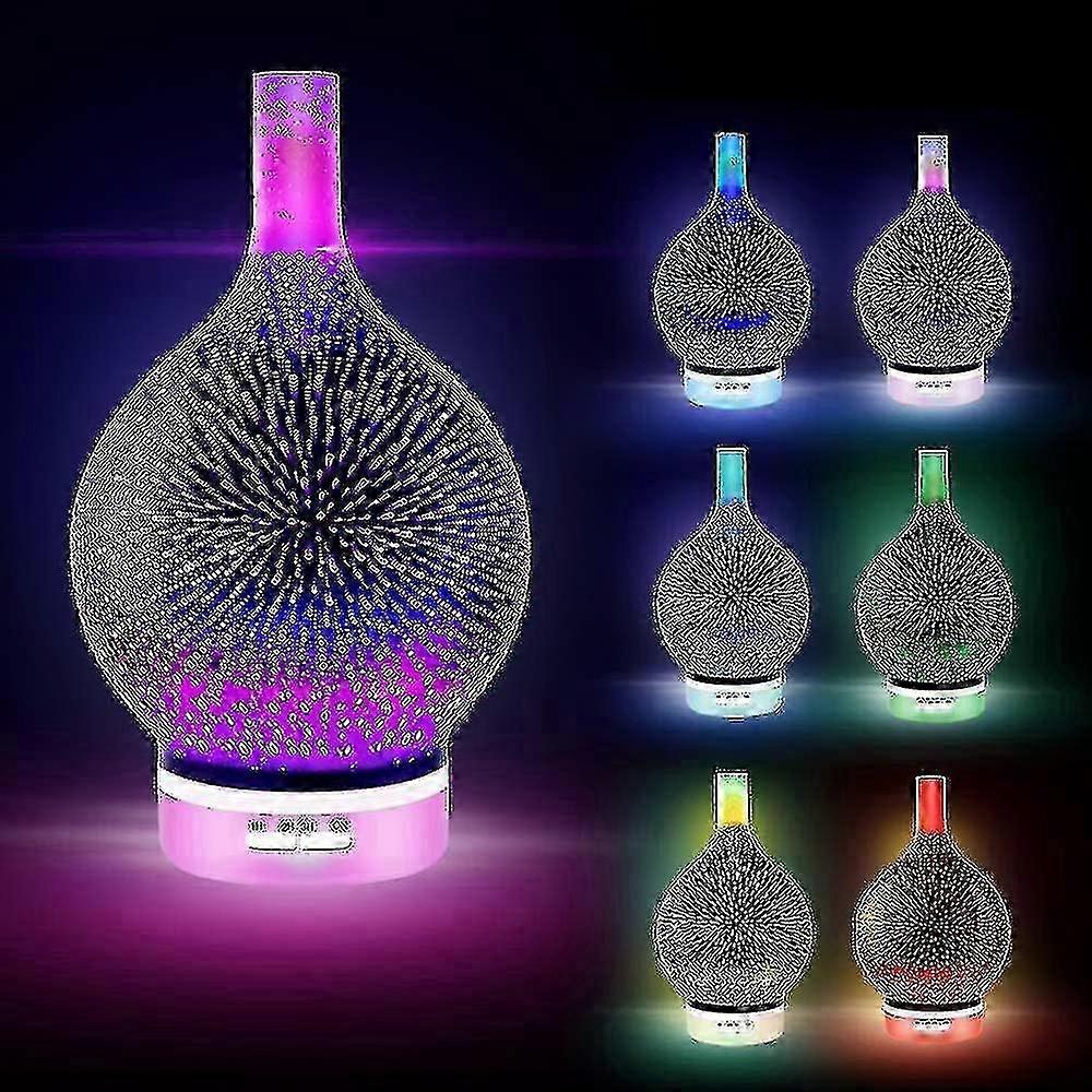 3d Glass Essential Oil Aroma Diffuser Aromatherapy Humidifier(120ml)