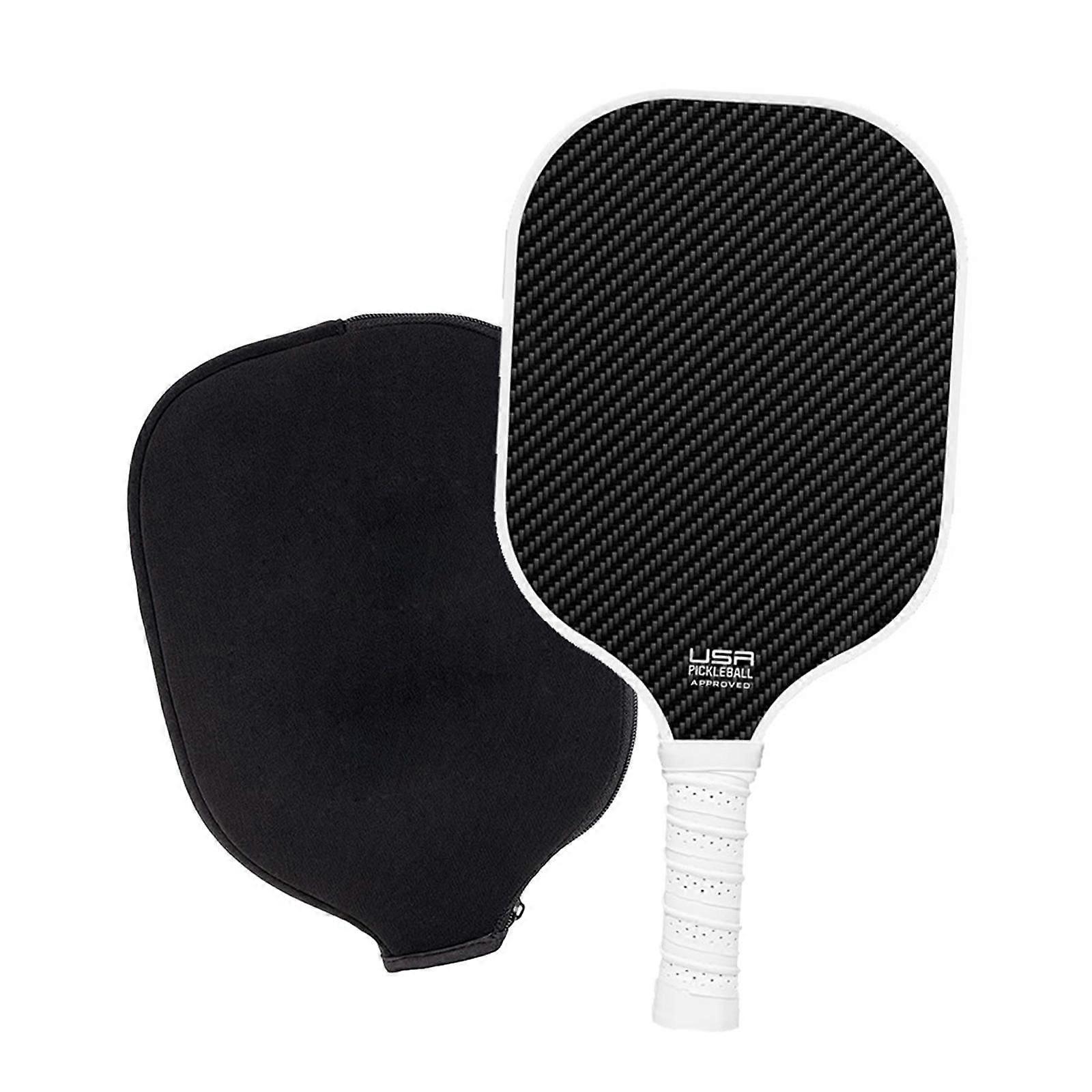 مجموعة مجداف Pickleball مضرب غير قابل للانزلاق للتدريب على الأنشطة الخارجية الداخلية أبيض