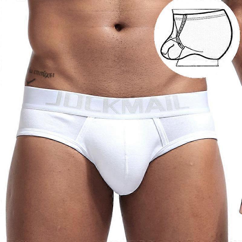 Briefs JOCKMAIL Cotton Breathable Soft Low-rise Men's Underwear with Adjustable Size Ring Inside Men's Fashion Sports Briefs