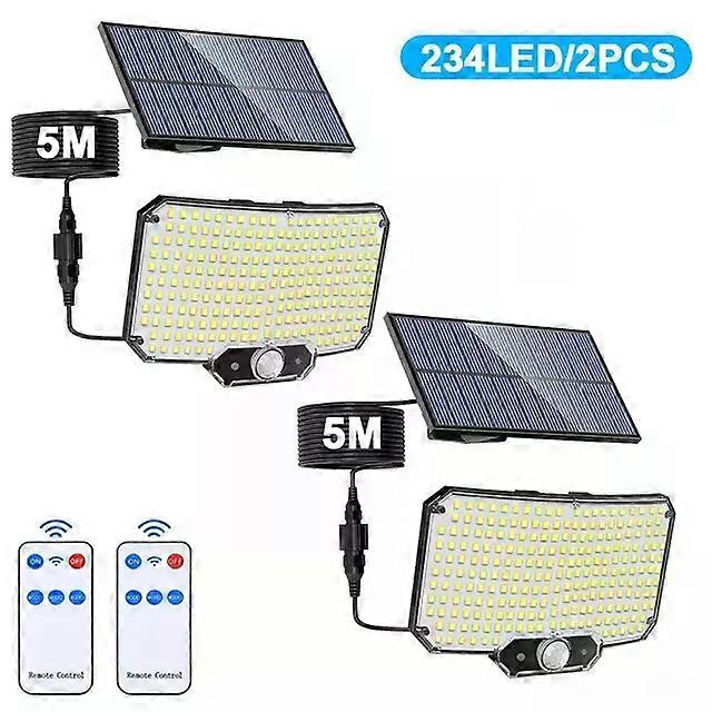 2ER LED Solarlampe Solarleuchte mit Bewegungsmelder Au?en Garten Fluter Strahler