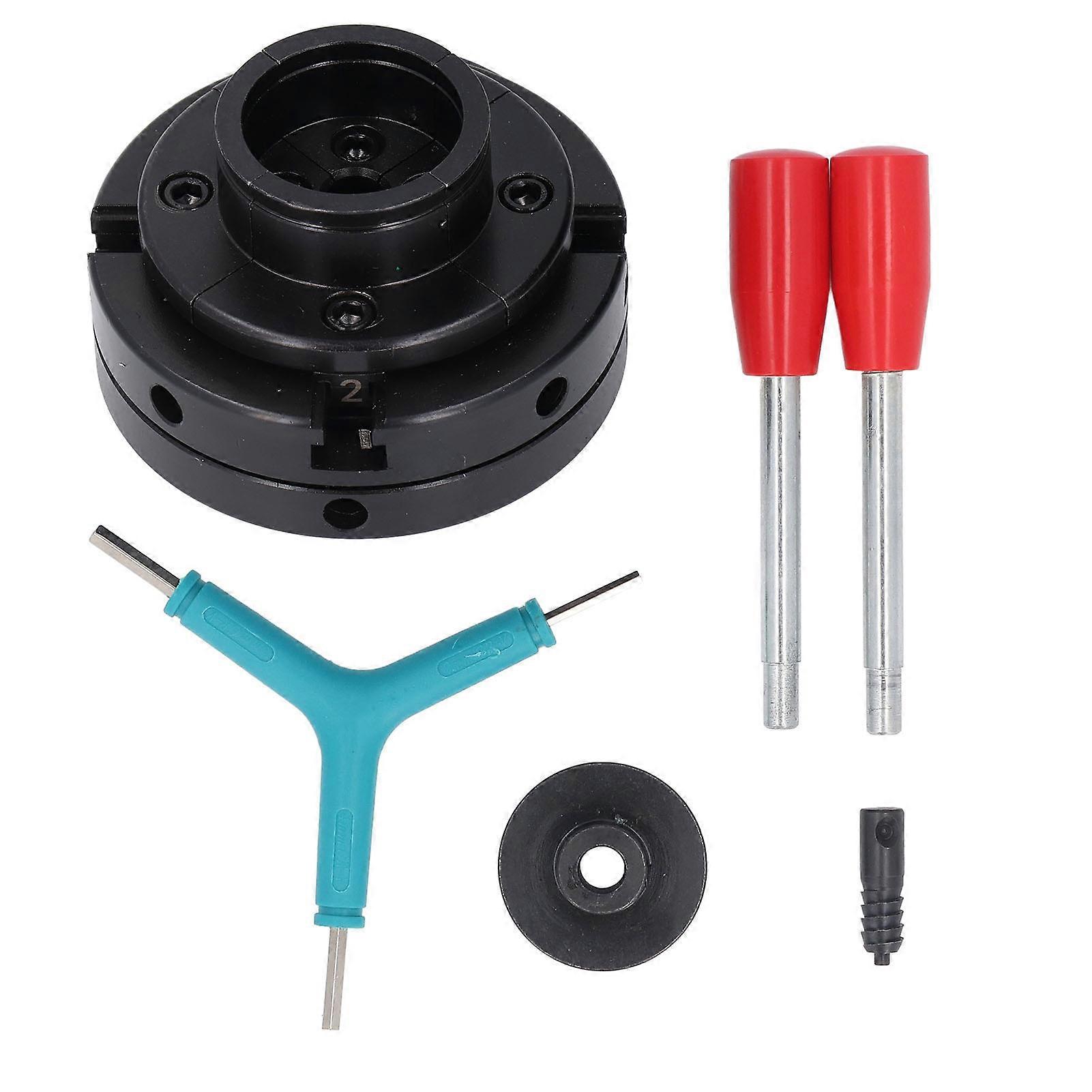 4in 4 Jaw Self Centering Chuck Set Steel 1in X 8tpi Woodworking Lathe Chuck Set for Mechanical Processing Black