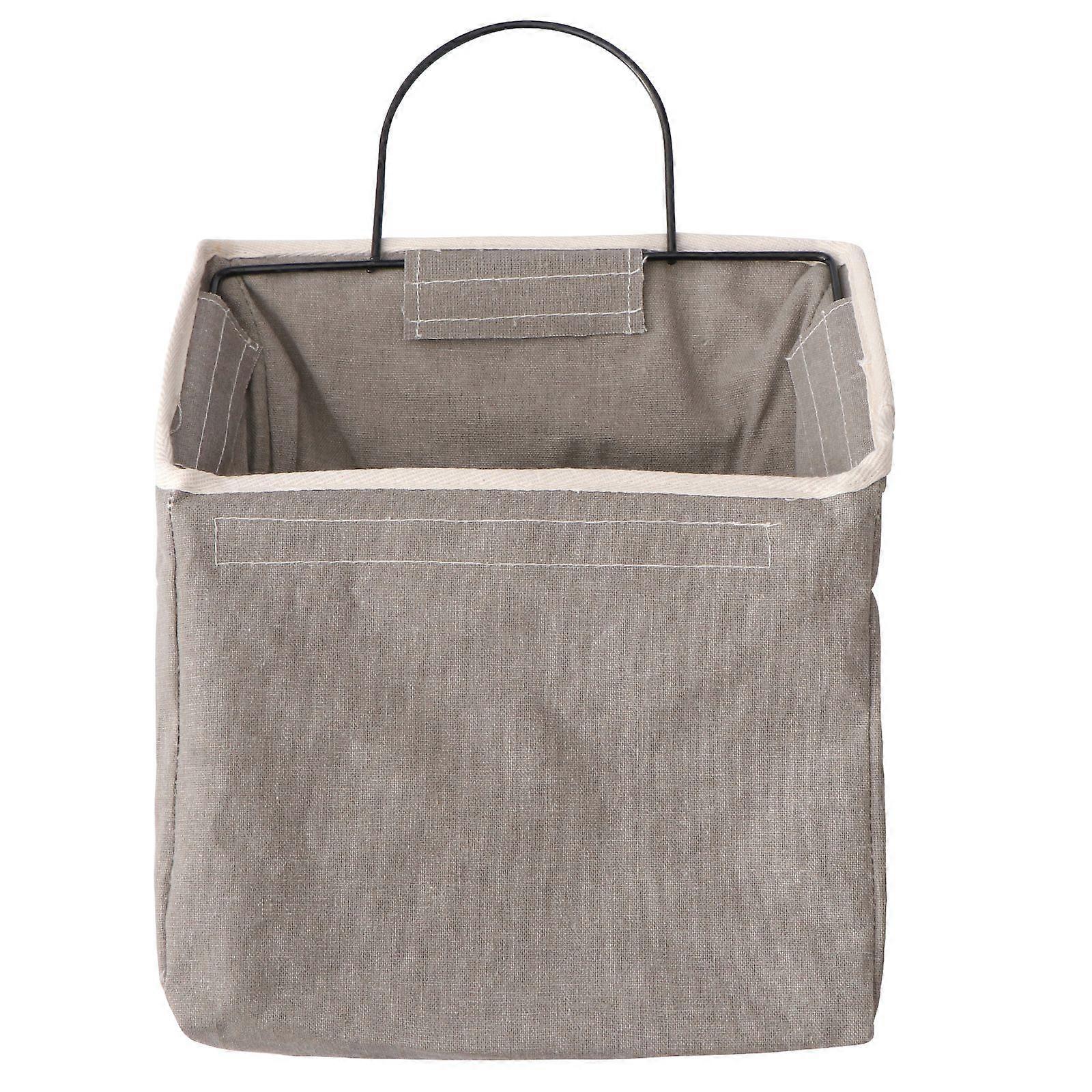 Door Storage Large Hanging Fabric Bag Practical Cloth Magazine Storage Bag Household Wall-Mounted Hanging Bag for Tidy-Up (Random Color)