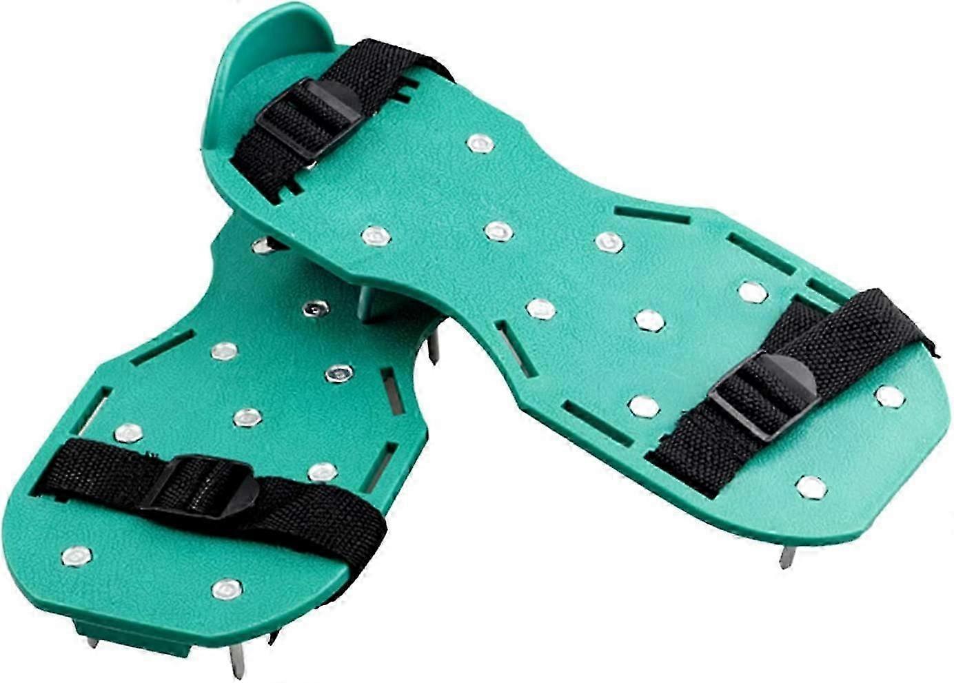 Lawn Aerator Scarifier Nail Shoes with Adjustable Straps,Universal Size Fits Shoes Boots for Lawn Yard