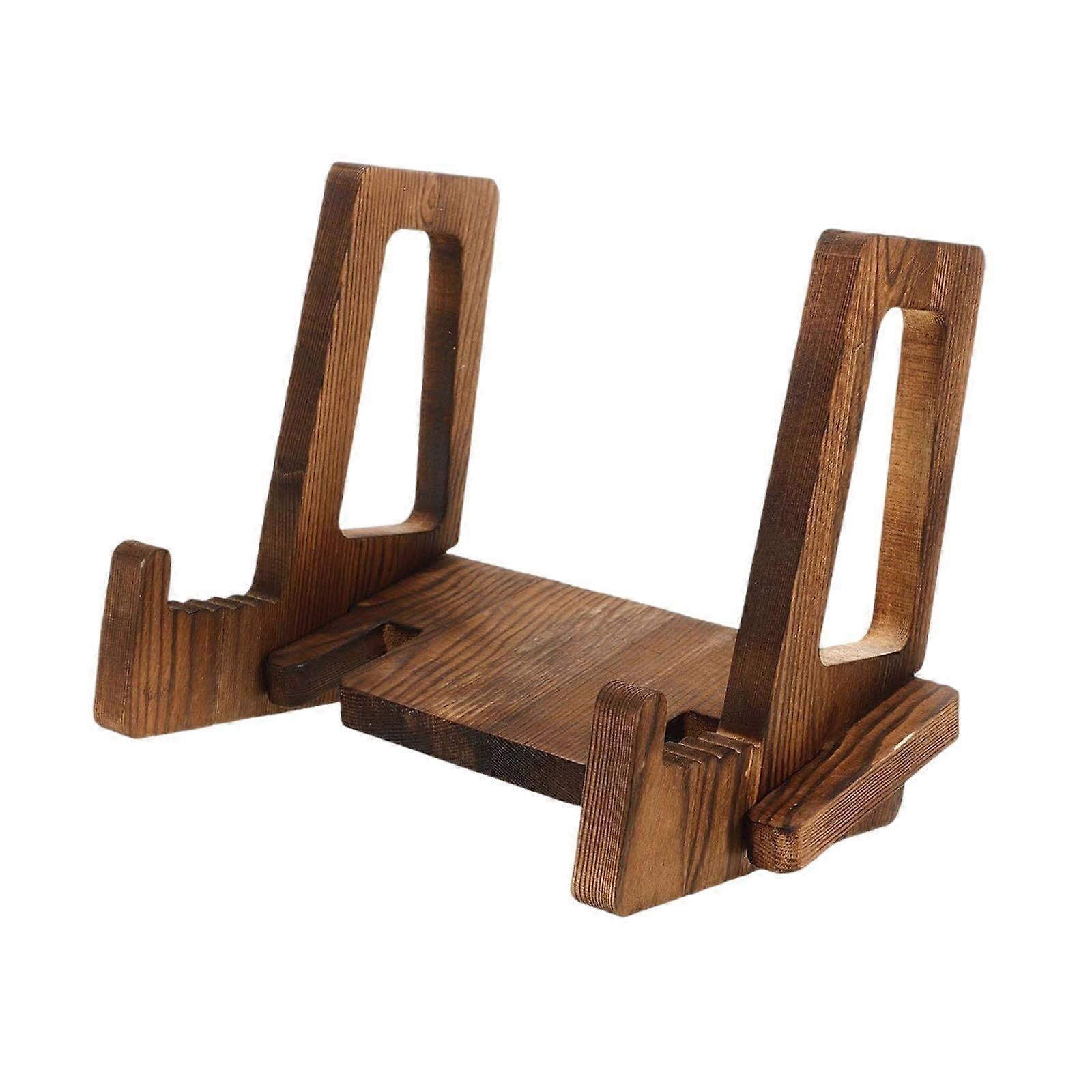 Vinyl Record Display Stand Wooden Album Display Rack for Dish Photo Notebook