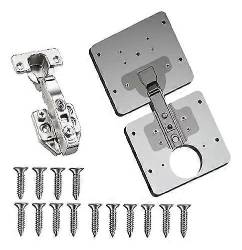 Self Closing Full Overlay Concealed Hinge, Quick Easy Installation Variable Overlay For Kitchen Work Cabinets (3.9X3.5'')