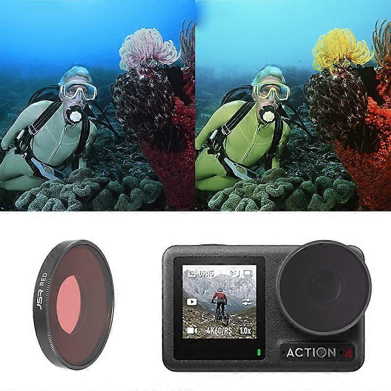 Pour DJI Osmo Action 4 JUNESTAR Filtre d’objectif de caméra fileté